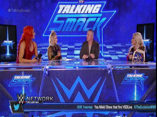 Steel cage match announced between Becky and Alexa (Image courtesy: WWE Twitter) Steel cage match announced between Becky and Alexa (Image courtesy: WWE Twitter)