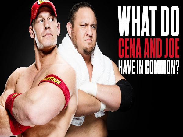 John Cena (left) and Samoa Joe (Image courtesy: Youtube) John Cena (left) and Samoa Joe (Image courtesy: Youtube)