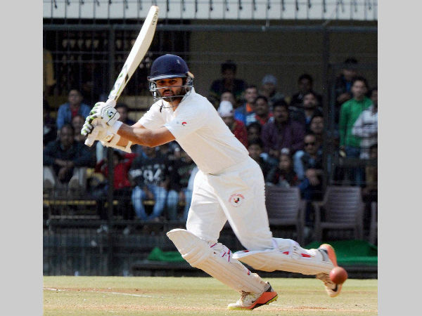 Parthiv Patel plays a shot on way to a match-winning 143
