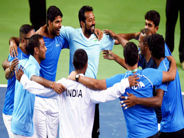 Indian players celebrate