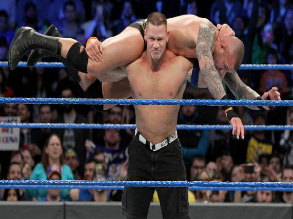 John Cena battled Randy Orton on Smackdown (image courtesy wwe.com) John Cena battled Randy Orton on Smackdown (image courtesy wwe.com)