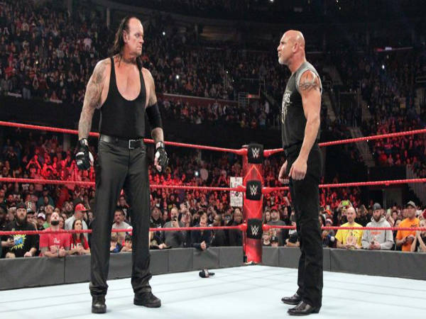 The Undertaker (left) and Goldberg (Image courtesy: wwe.com) The Undertaker (left) and Goldberg (Image courtesy: wwe.com)