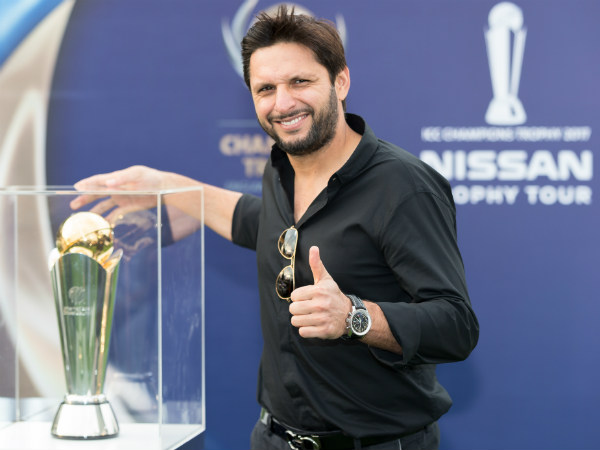 Shahid Afridi at the 'Trophy Tour' launch Shahid Afridi at the 'Trophy Tour' launch