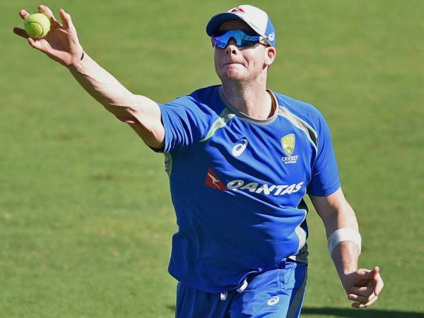 Smith at practice in Pune