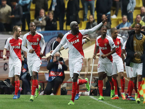 AS Monaco players celebrate (Image courtesy: Monaco Twitter handle)