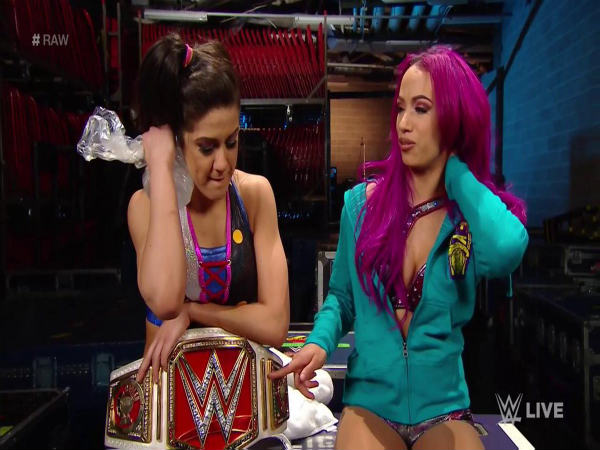 Bayley (left) with Sasha Banks (Image courtesy: Twitter) Bayley (left) with Sasha Banks (Image courtesy: Twitter)