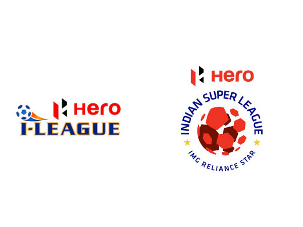 I-League (left) and ISL official logos I-League (left) and ISL official logos