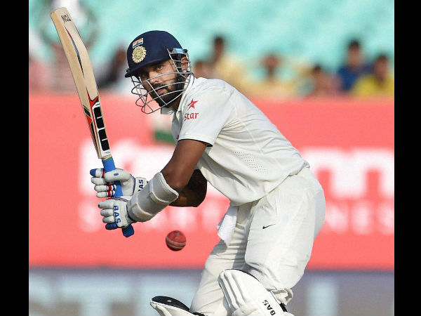 File photo: Murali Vijay completed a half century in his 50th Test