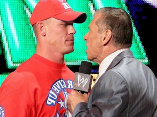 John Cena (left) and Vince McMahon (image courtesy Youtube) John Cena (left) and Vince McMahon (image courtesy Youtube)