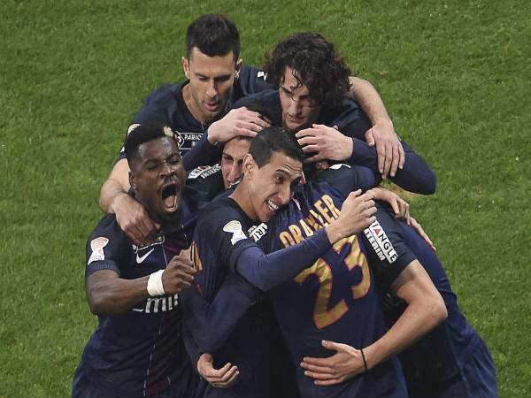 PSG players celebrate (Image courtesy: Twitter) PSG players celebrate (Image courtesy: Twitter)