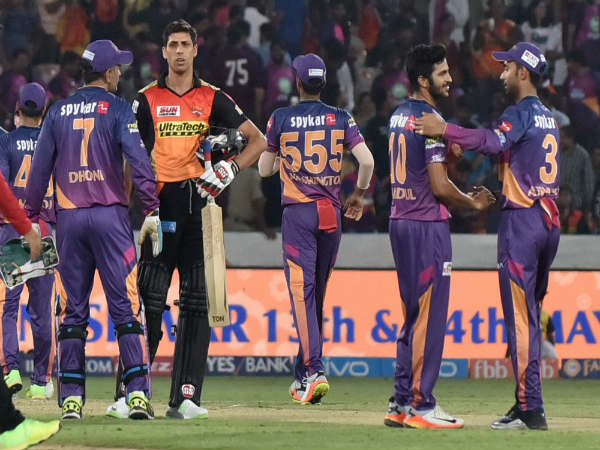 RPS players celebrate win over SRH