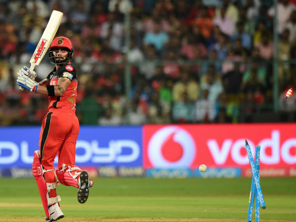 Kohli gets clean bowled