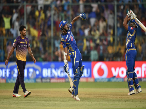 Krunal Pandya celebrates