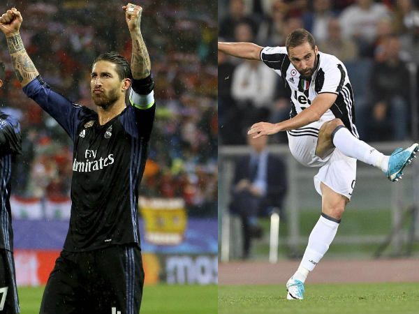 Sergio Ramos (Left) and Gonzalo Higuain