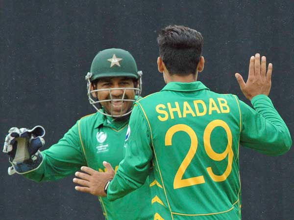 Sarfraz Ahmed (left) and Shadab Khan Sarfraz Ahmed (left) and Shadab Khan
