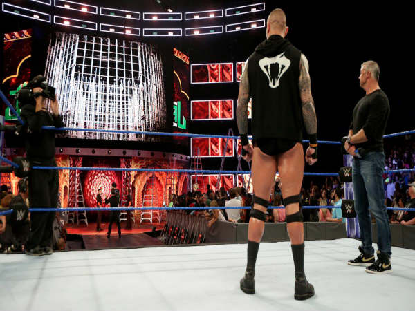 Randy Orton (left) and Shane McMahon looking on to Punjabi Prison Structure (Image courtesy wwe.com) Randy Orton (left) and Shane McMahon looking on to Punjabi Prison Structure (Image courtesy wwe.com)