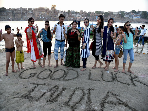 Good luck wishes for Team India