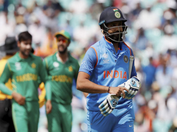 Rohit Sharma leaves the field