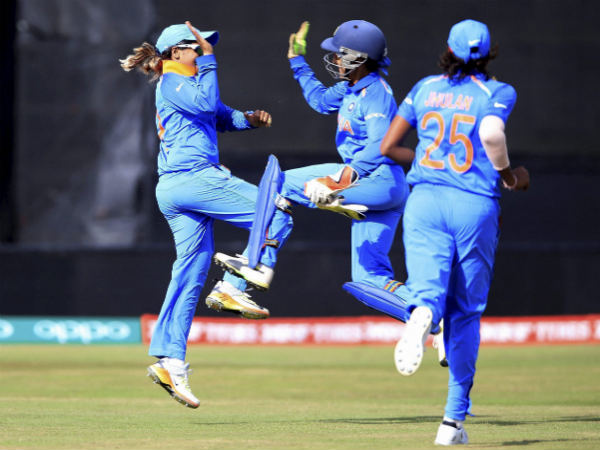 Indian players celebrate