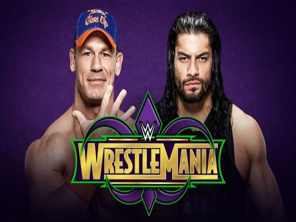 John Cena (left) vs. Roman Reigns (image courtesy Youtube) John Cena (left) vs. Roman Reigns (image courtesy Youtube)