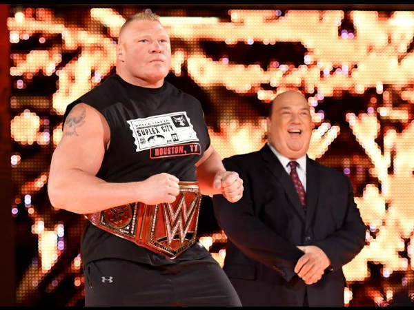 Brock Lesnar (left) & Paul Heyman (image courtesy WWE.com) Brock Lesnar (left) & Paul Heyman (image courtesy WWE.com)