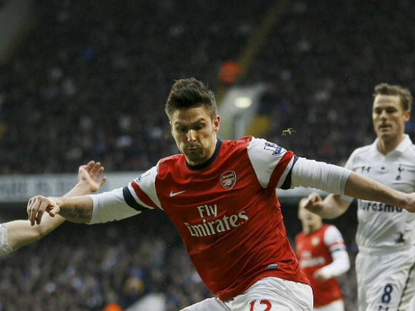 File Photo: Olivier Giroud (in red) File Photo: Olivier Giroud (in red)