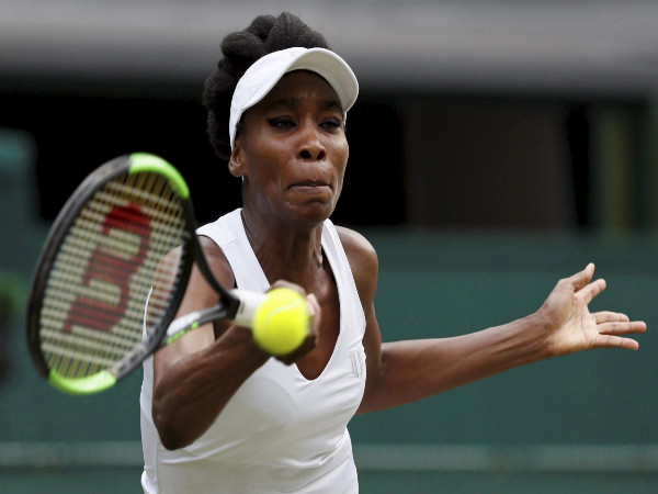 Venus Williams in action Venus Williams in action