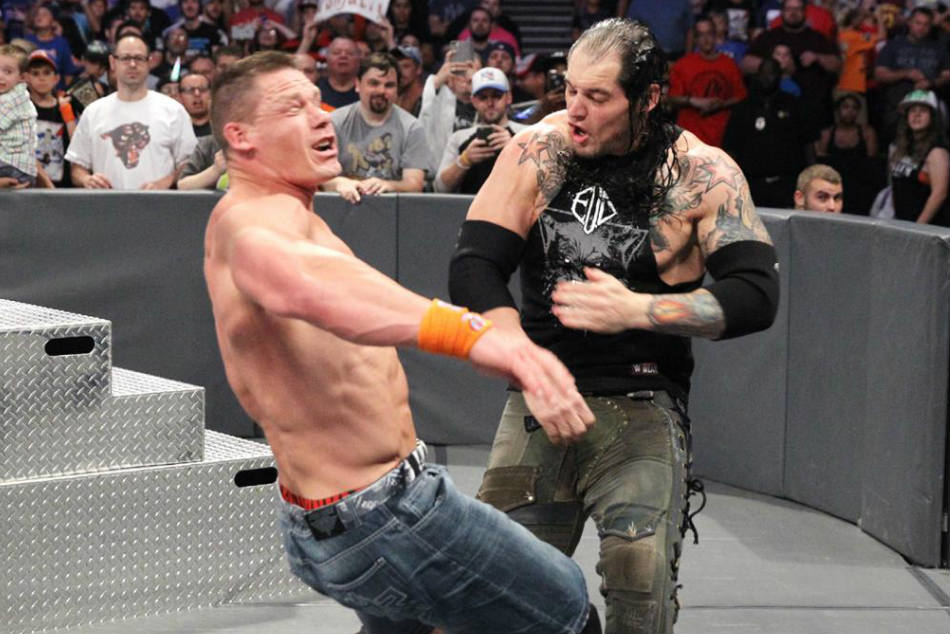 John Cena (left) & Baron Corbin (image courtesy WWE.com) John Cena (left) & Baron Corbin (image courtesy WWE.com)