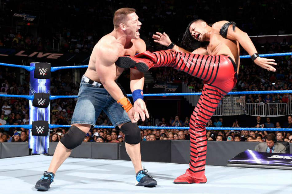 John Cena (left) & Shinsuke Nakamura (image courtesy WWE.com) John Cena (left) & Shinsuke Nakamura (image courtesy WWE.com)