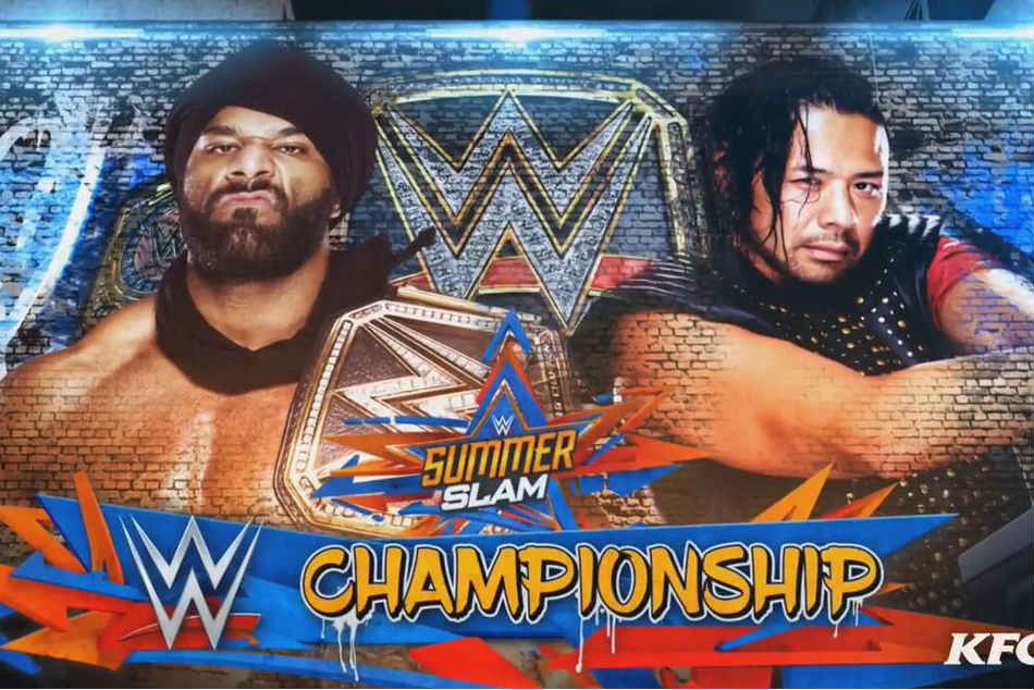 Poster of the WWE Championship match (image courtesy Twitter) Poster of the WWE Championship match (image courtesy Twitter)