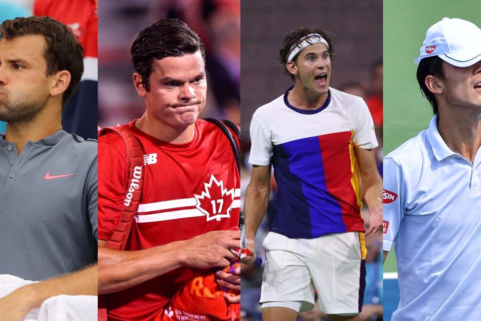 From left, Grigor Dimitrov, Milos Raonic, Dominic Thiem and Kei Nishikori From left, Grigor Dimitrov, Milos Raonic, Dominic Thiem and Kei Nishikori