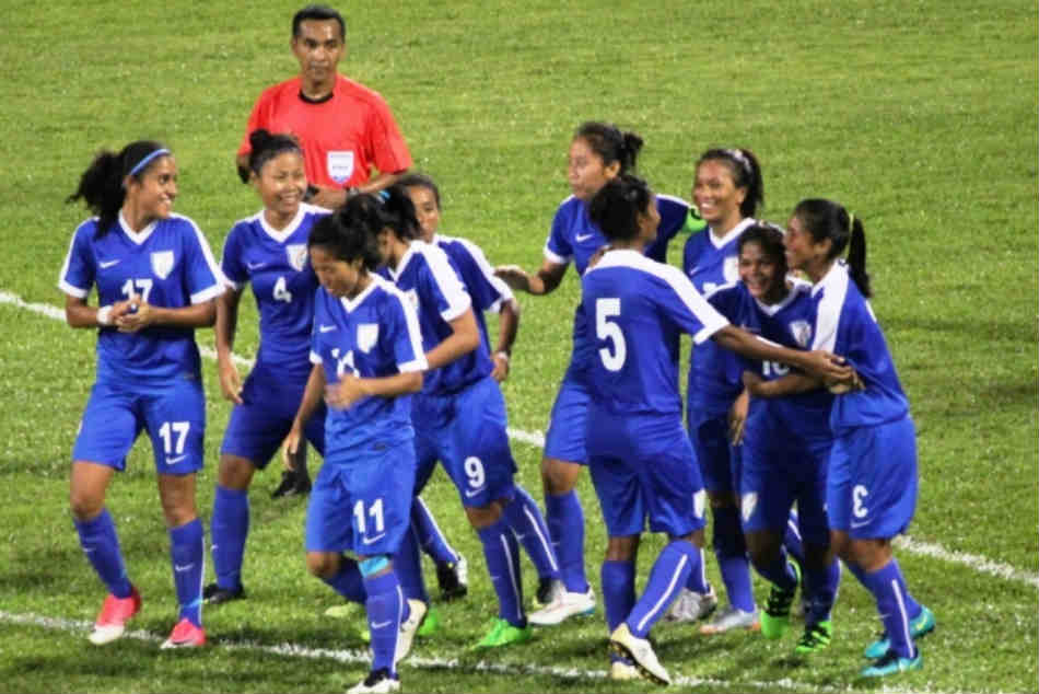 New high for Indian women's football team (Pic: AIFF) New high for Indian women's football team (Pic: AIFF)