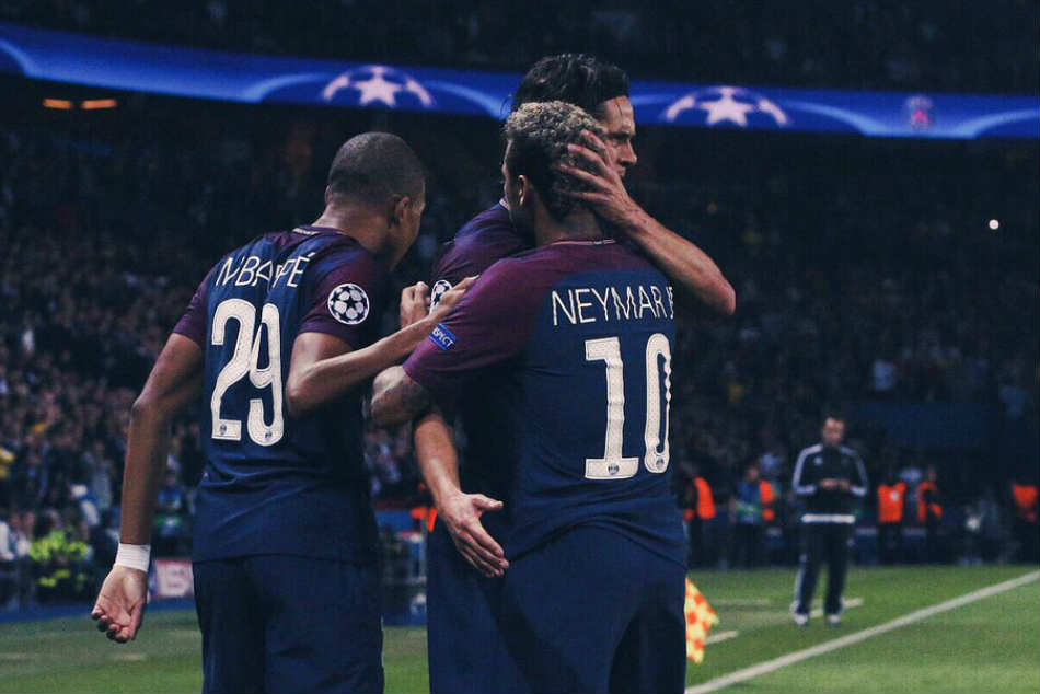 Awesome force: Edinson Cavani, Neymar, Kylan Mbappe