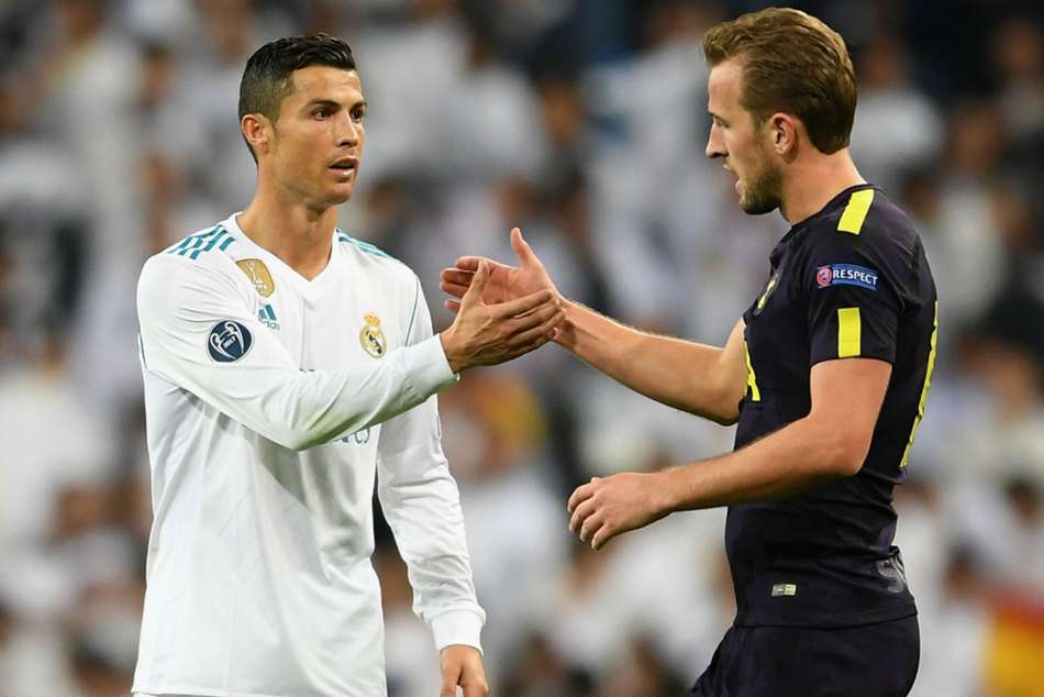 Real Madrid's Cristiano Ronaldo (left) and Tottenham's Harry Kane Real Madrid's Cristiano Ronaldo (left) and Tottenham's Harry Kane