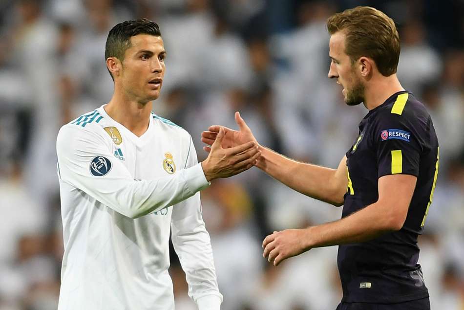 Cristiano Ronaldo with Harry Kane Cristiano Ronaldo with Harry Kane