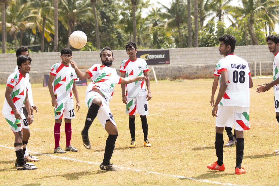 Rebels FC players during a training session