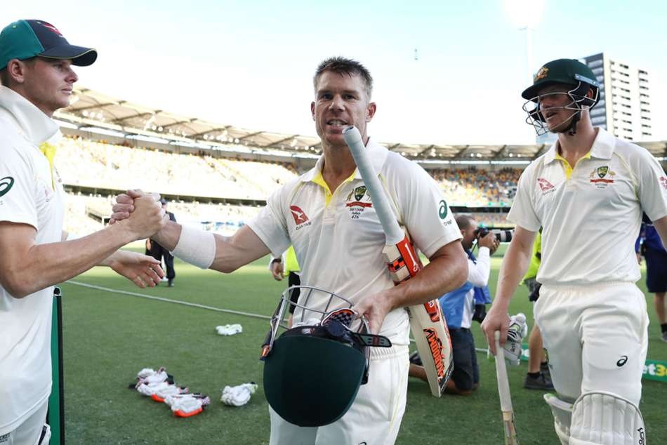 Australian openers Bancroft and Warner (left) end day four with unbeaten half centuries Australian openers Bancroft and Warner (left) end day four with unbeaten half centuries
