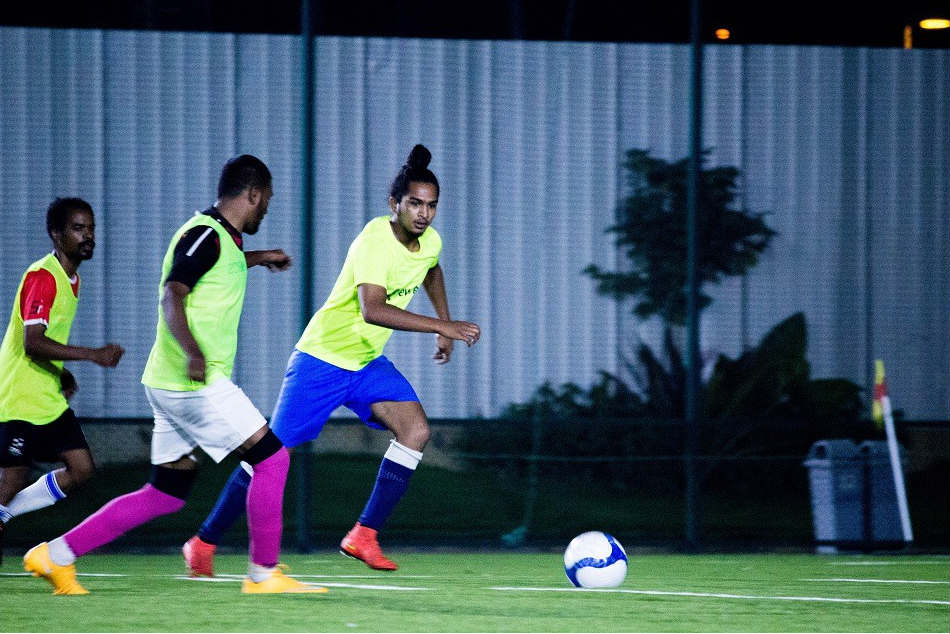 FC Deccan players during a training session in Bengaluru