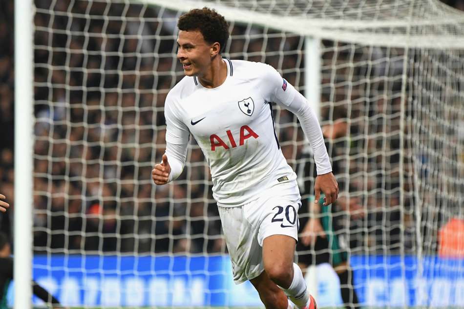 Tottenham's Dele Alli celebrates after scoring a goal against Real Madrid in Champions League Tottenham's Dele Alli celebrates after scoring a goal against Real Madrid in Champions League