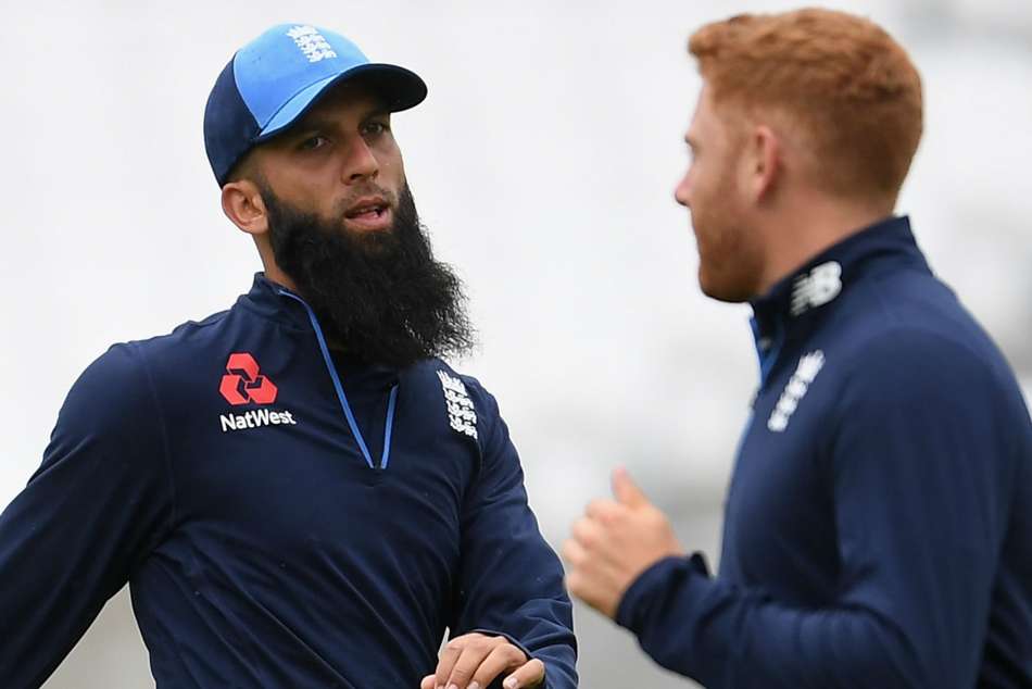 England's Moeen Ali and Jonny Bairstow England's Moeen Ali and Jonny Bairstow