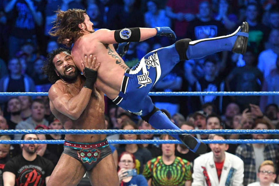 Jinder Mahal (left) & AJ Styles (image courtesy WWE.com) Jinder Mahal (left) & AJ Styles (image courtesy WWE.com)