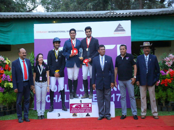 The winners of the Category A pose for picture with the organizers