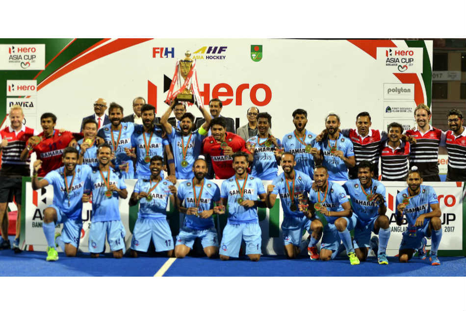The Indian men's team were triumphant in the Asia Cup as well