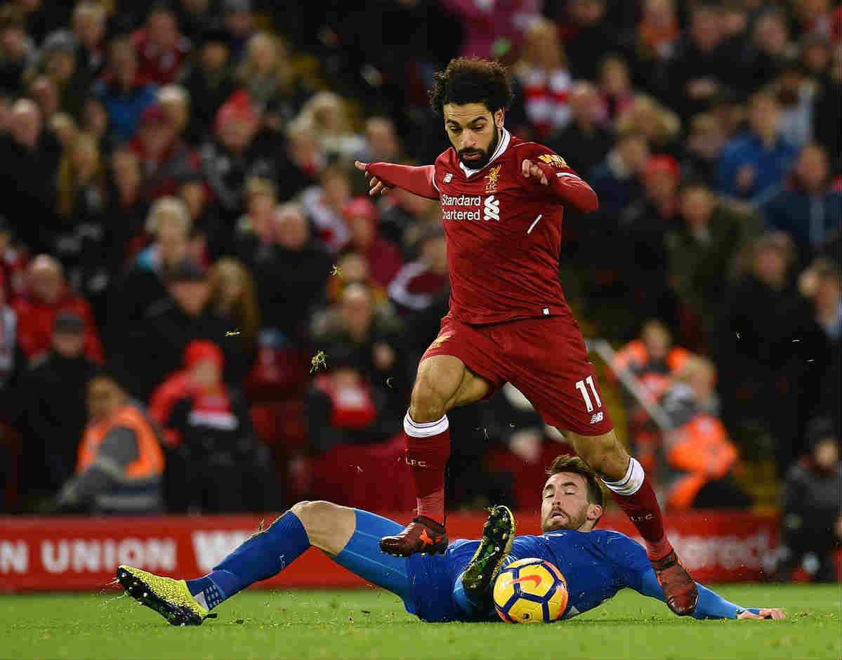 A brace by Mohamed Salah lifted Liverpool