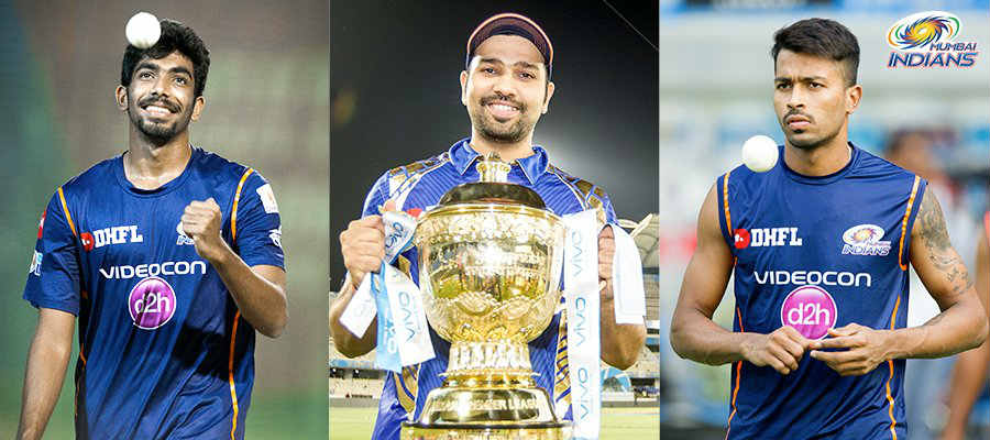 Jasprit Bumrah, Rohit Sharma, Hardik Pandya