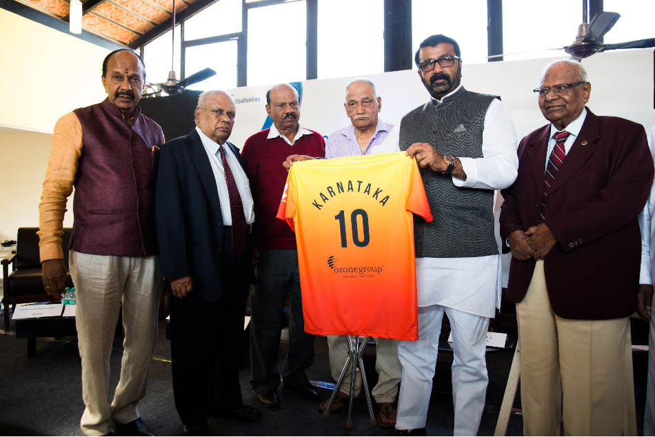 The Karnataka Santosh Trophy team's jersey