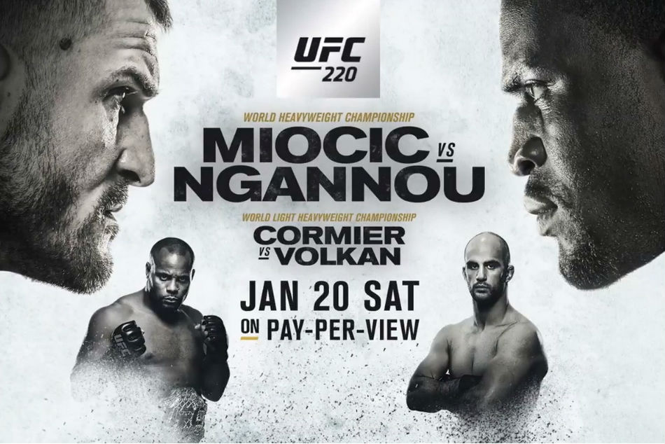 UFC 220: Miocic vs Ngannou (Image Courtesy: BloodyElbow) UFC 220: Miocic vs Ngannou (Image Courtesy: BloodyElbow)