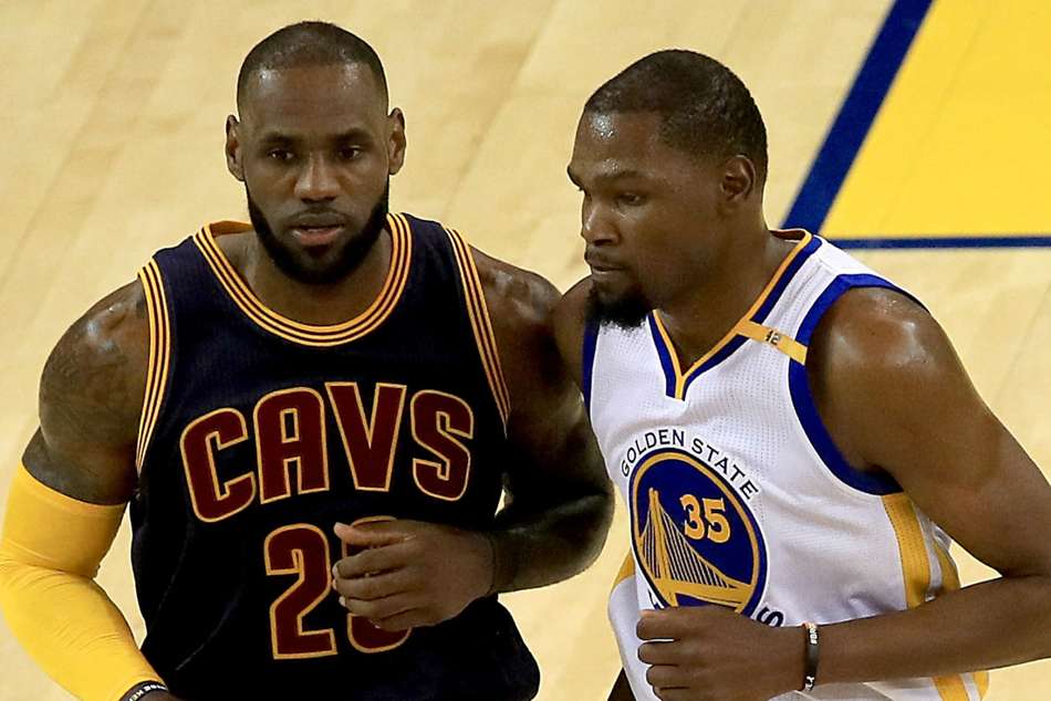 LeBron James (left) and Kevin Durant LeBron James (left) and Kevin Durant