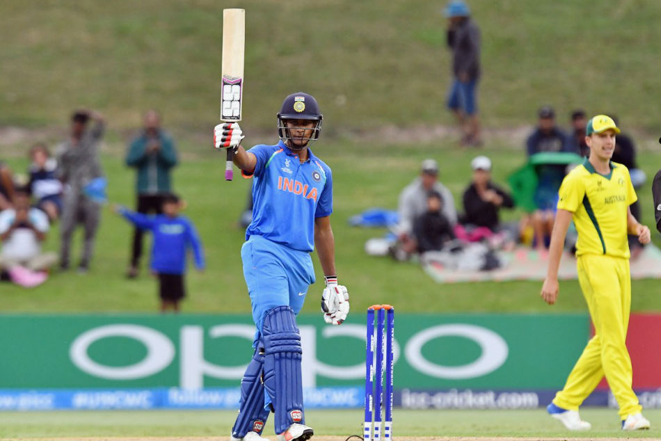 Manjot Kalra of India against Australia during the ICC Under-19 Cricket World Cup (Image: ICC)
