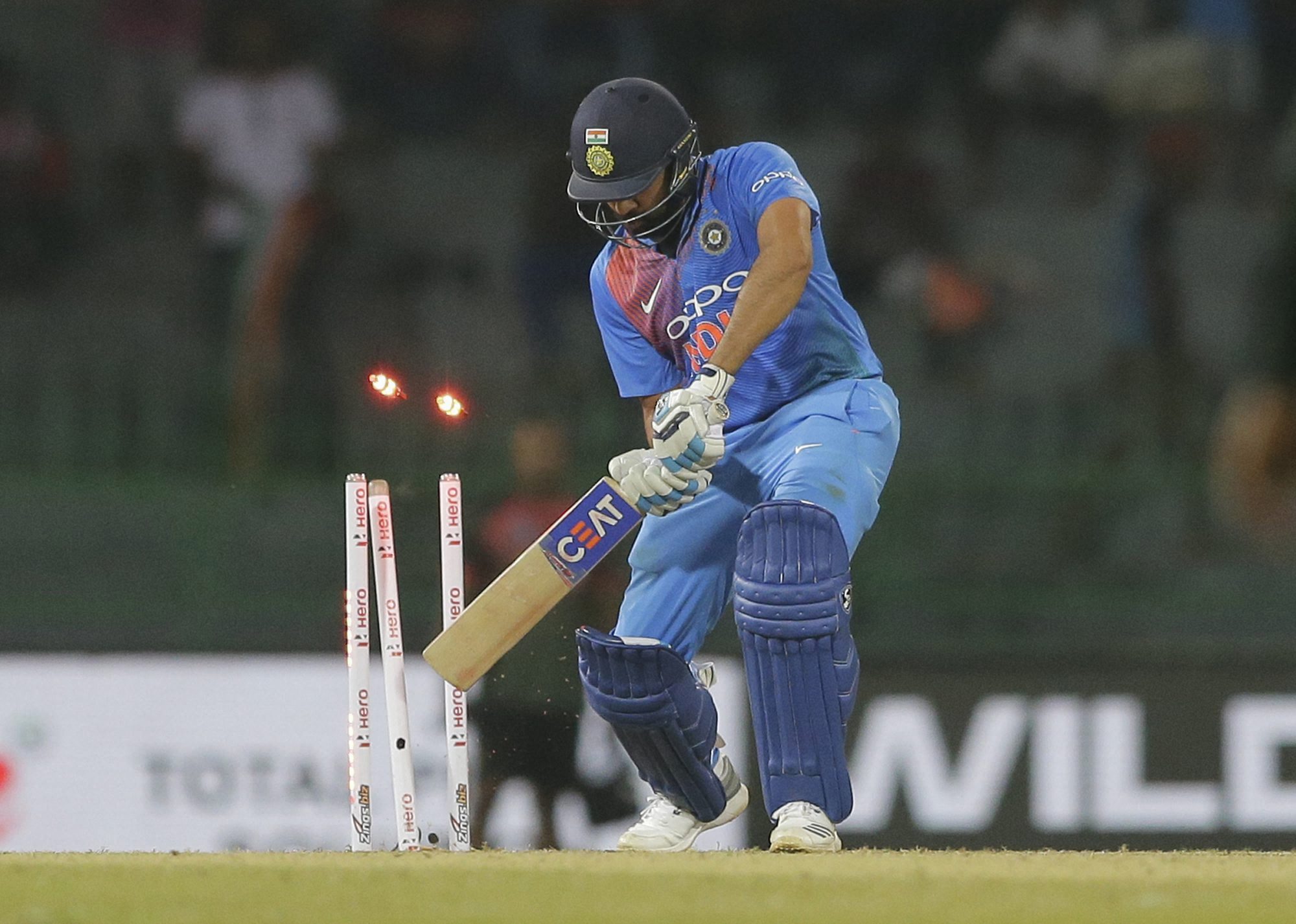 Rohit Sharma departs cheaply again